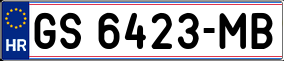 Trailer License Plate